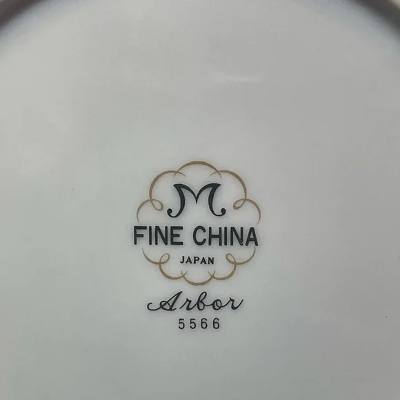 Vintage M Fine China Made in Japan Arbor 5566 Bread Plate (8 available) - Picture 3 of 5